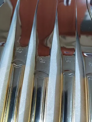 LOTE CUCHILLOS ACERO INOXIDABLE