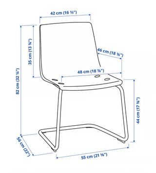 4 Sedie da Pranzo Trasparenti Ikea