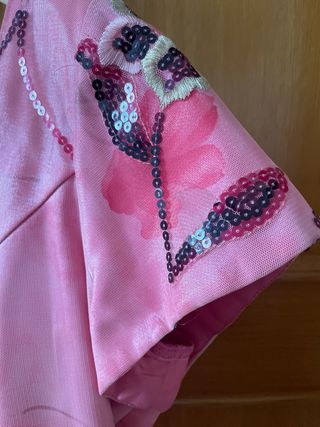 Conjunto falda y cuerpo rosa