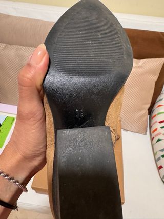 Botines Cowboy Taupe - Como Nuevos