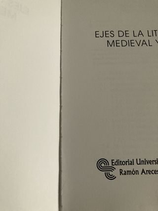 Ejes de la Literatura Inglesa Medieval y Renace...