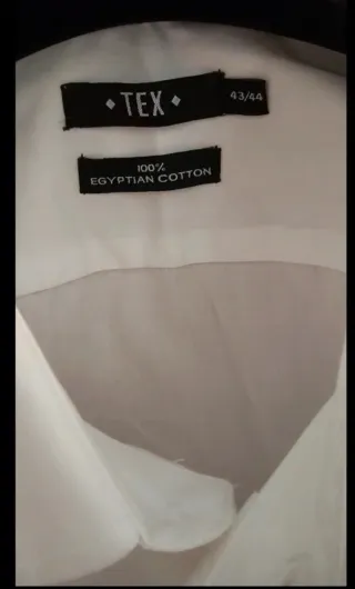 Camicia uomo TEX tg 43/44 bianca