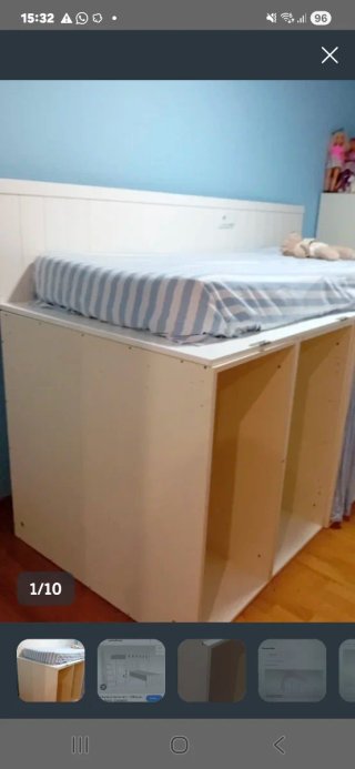 Urge Venta de Estructura de cama alta. DM Lacado