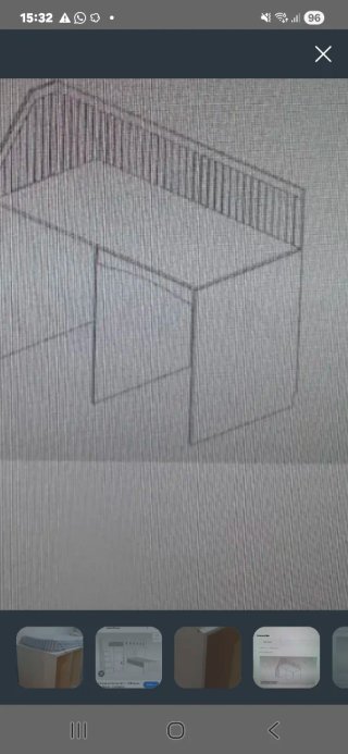 Urge Venta de Estructura de cama alta. DM Lacado
