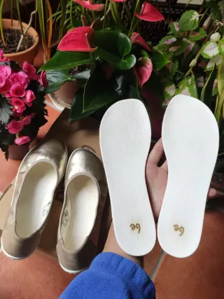 Manoletinas 40 BeLenka Sophie gold