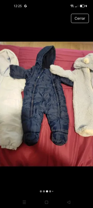 Lote 3 buzos bebé 1-6 meses