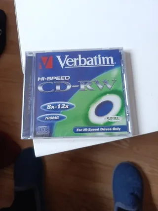 5 Discos DVD+RW Verbatim Slim 4x 1 disco DVD+RW