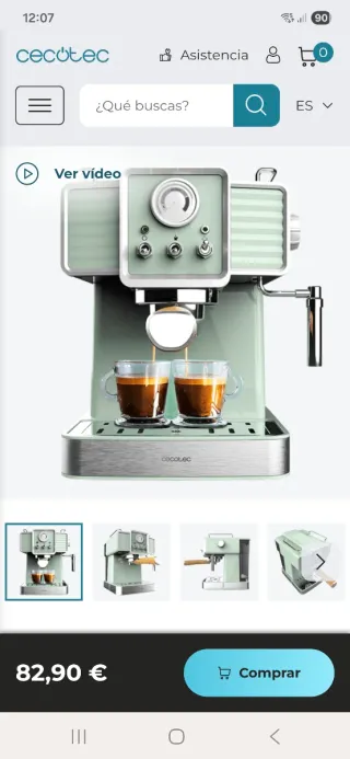 Cafetera Estilo Retro Cecotec Cumbia Power Espres