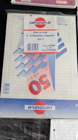 Lotto 450 Fogli Ricambio A4 a Righe (Mod. C)