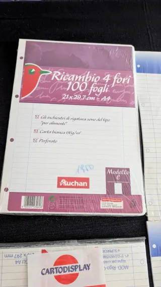 Lotto 450 Fogli Ricambio A4 a Righe (Mod. C)