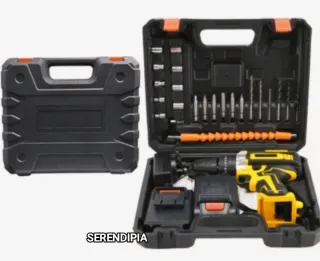 TALADRO ATORNILLADOR MULTIFUNCIONAL 2 BATERÍAS.