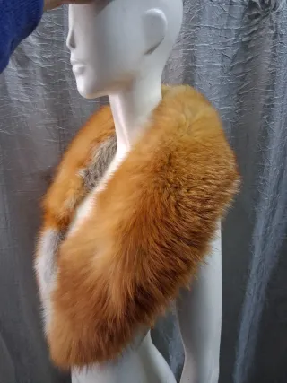 Stola scialle in  v ol pe rossa donna