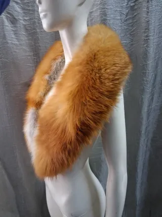 Stola scialle in  v ol pe rossa donna