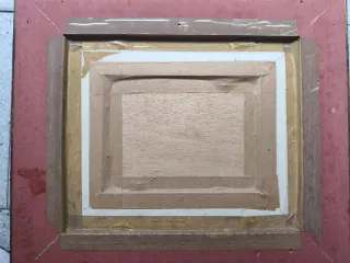 Cuadro antiguo tabla Alberto Gisbert