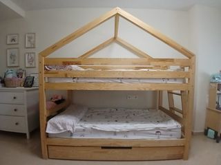 Litera casita madera 190cm