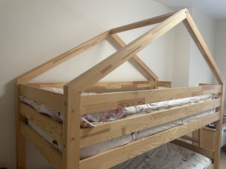Litera casita madera 190cm