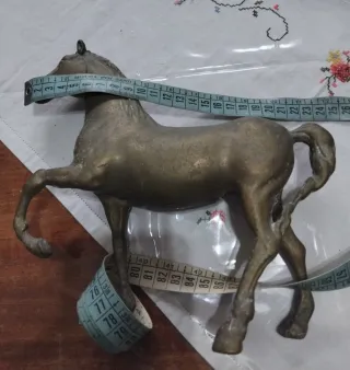 Statua cavallo in ottone