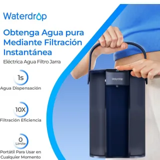 Jarra purificadora Waterdrop 3.5L Color Dark Blue