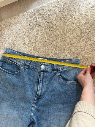 Jeans New Mom Mango Azul Claro