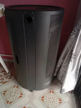 Estufa de gas negra y gris