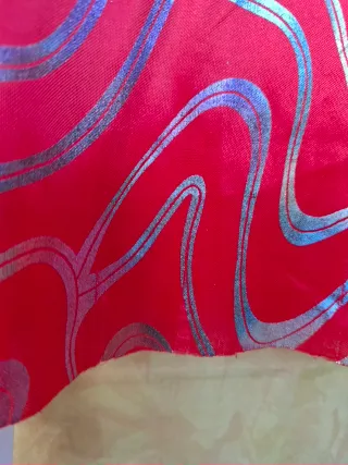 Disfraz Pirata Niña Rojo y Azul Talla 4