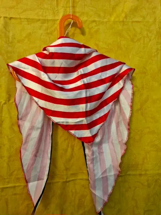 Disfraz Pirata Niña Rojo y Azul Talla 4