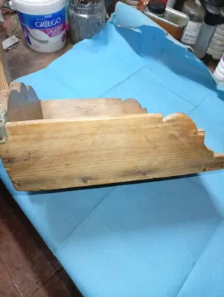 Antiguo recogedor de madera