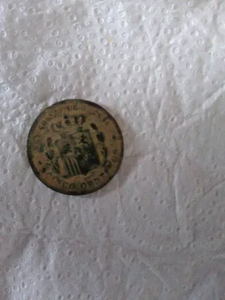 Moneda antigua 1878