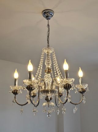 Lámpara Techo Vintage Cristal