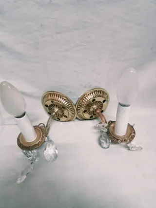 Apliques de bronce con cristales