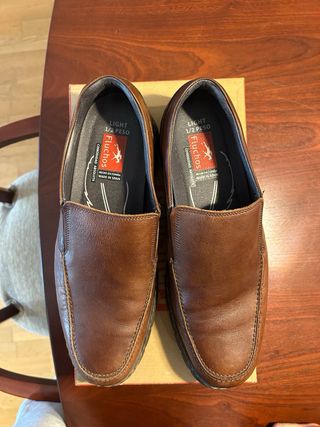 Fluchos Zapato sin cordones piel marrón