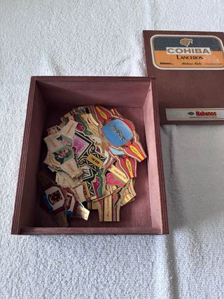 Caja Cohiba Lanceros con colección de vitolas