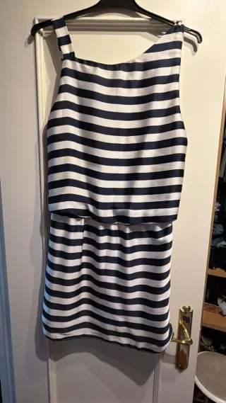 Vestido rayas azul y blanco