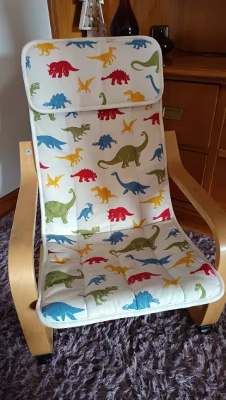 Silla infantil Ikea Poang dinosaurios