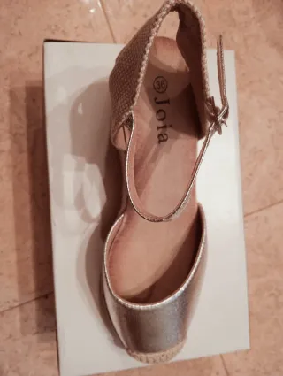 Cuñas Jota Plata Talla 36
