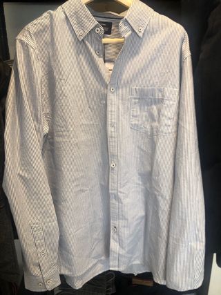 Camisa Tiffosi Talla L Rayas Azul