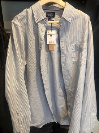 Camisa Tiffosi Talla L Rayas Azul