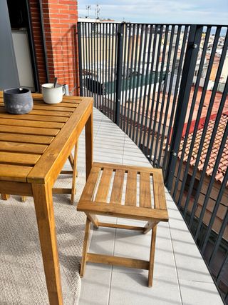 Mesa y Sillas Terraza IKEA Madera