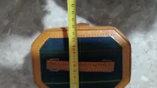 Juego 2 neceseres piel/tela azul y verde