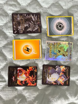 6 Cartas Pokémon: Steelix, Tyranitar, Charizard