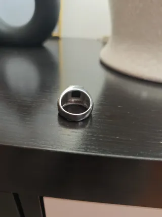 Anillo Cruz Negro ACERO INOXIDABLE. TALLA 11