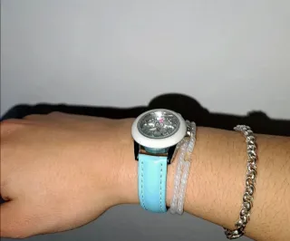 Reloj Klickiss juvenil blanco y azul