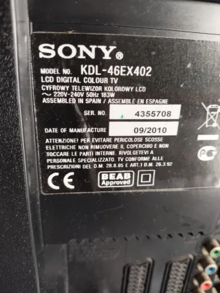 Televisor Sony Bravia 46 KDL-46EX402
