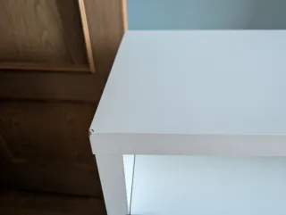 Escritorio blanco con cajones y estraible + silla