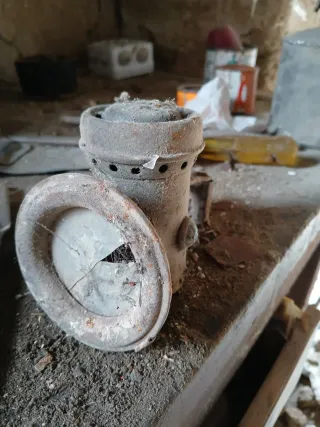 Soplete y faro carburo bicicleta