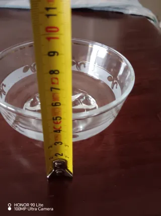 Set 7 Ciotole Vetro Decorato Vintage 1 grande 6