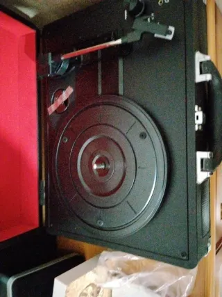 Tocadiscos Vinilo Negro