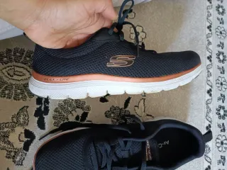 Skechers Flex Lite Zapatillas Negras Doradas