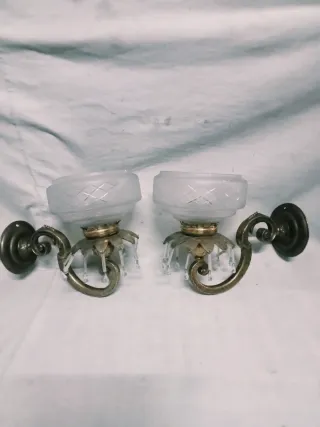 Apliques de bronce con cristales