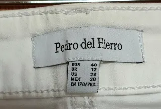 Pantalones Pedro del Hierro blancos